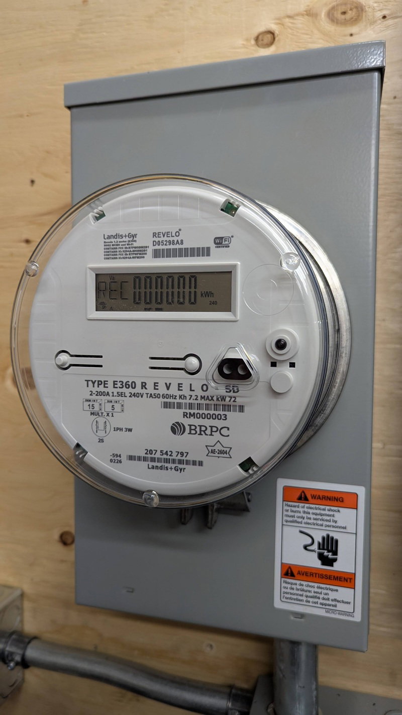 New BRPC AMI meter installed in meter base