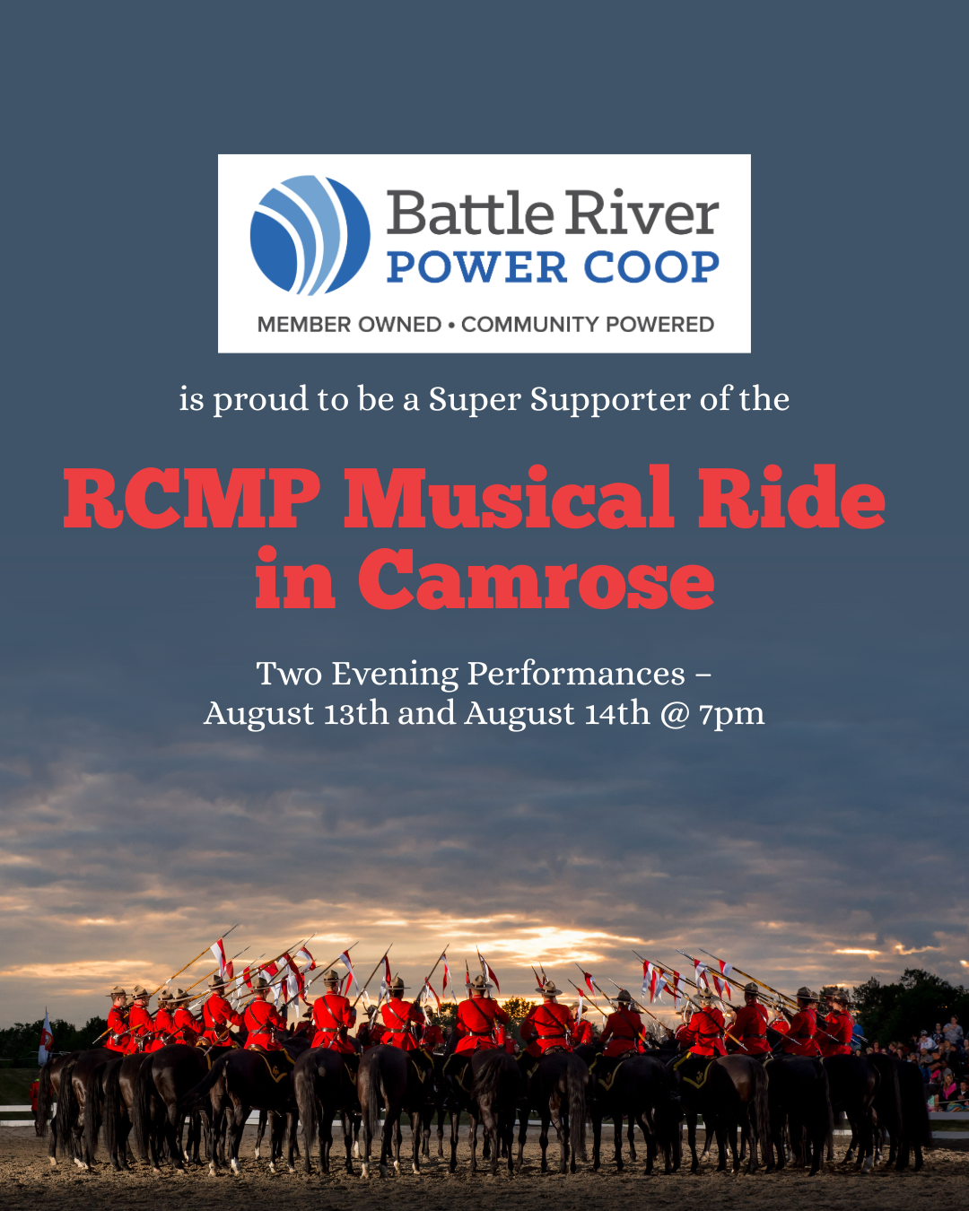 RCMP Musical Ride, Camrose 2025 poster