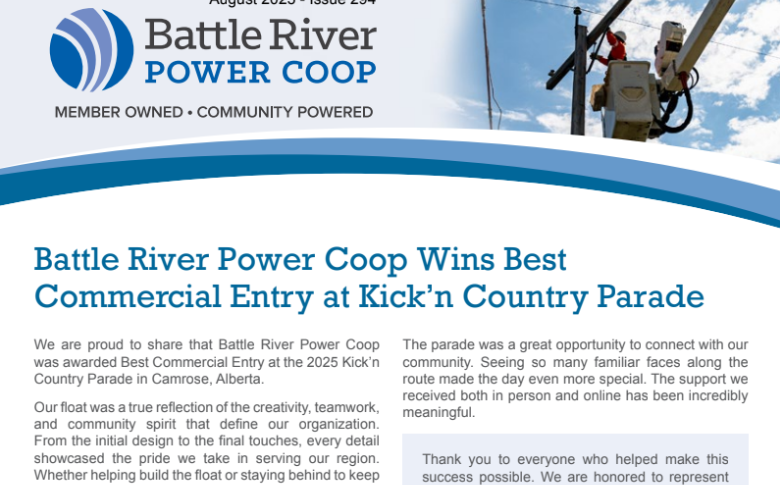 Battle River August 2025 Newsletter Header