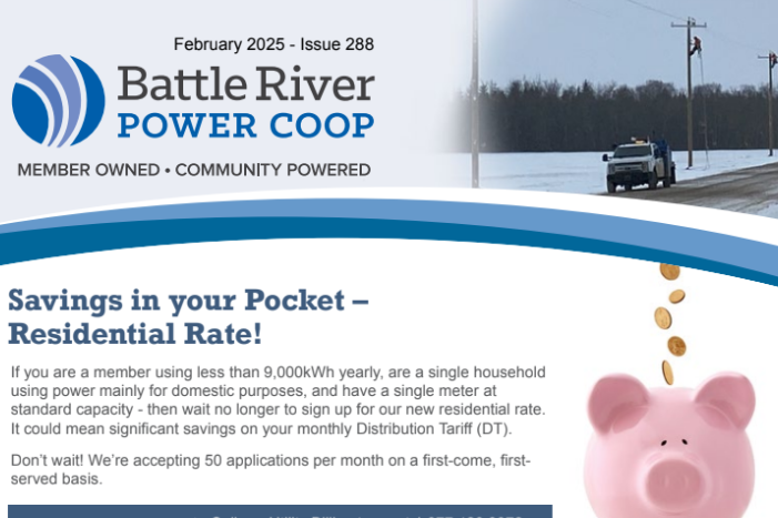 Battle River February 2025 Newsletter Header