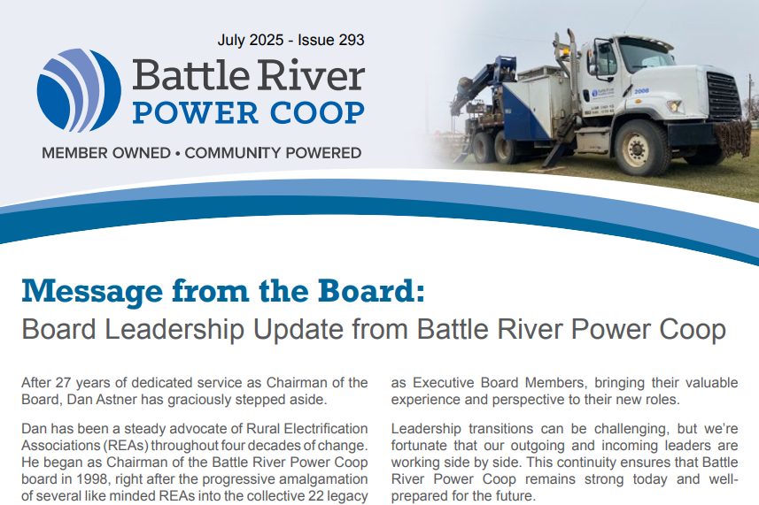 Battle River July 2025 Newsletter Header