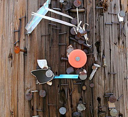 nails on power pole