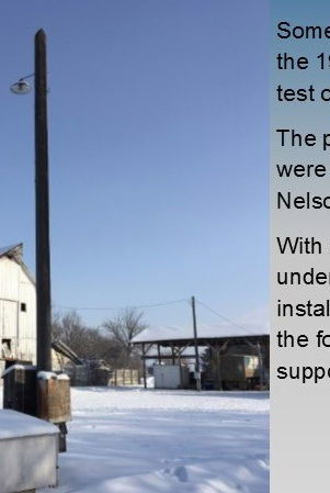 power pole erected in 1951
