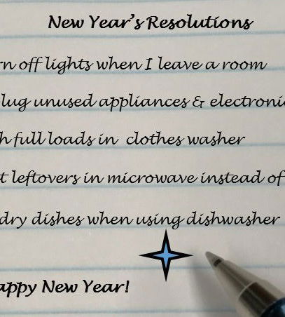 list of New Year's resolutions
